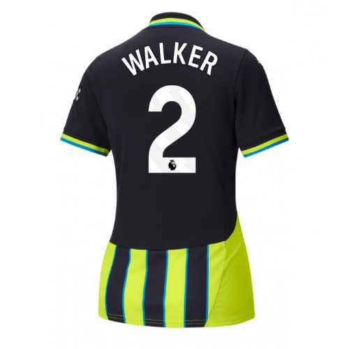 Manchester City Kyle Walker #2 Gostujuci Dres za Ženska 2024-25 Kratak Rukav